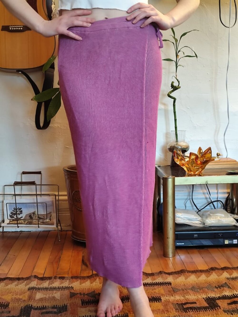 Free People Pink Wrap Skirt